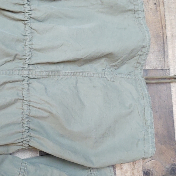 Gap Utility Hooded Olive Green Faux Fur lined  Parka Jacket Sz Small Wom - Picture 14 of 17